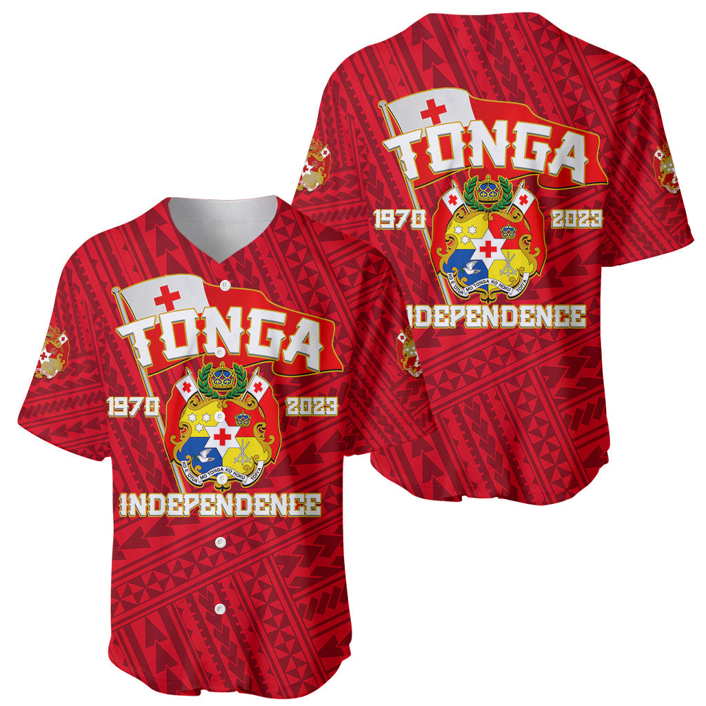 Tonga Independence Baseball Jersey 2023 Red Style