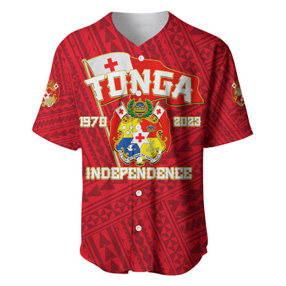Tonga Independence Baseball Jersey 2023 Red Style