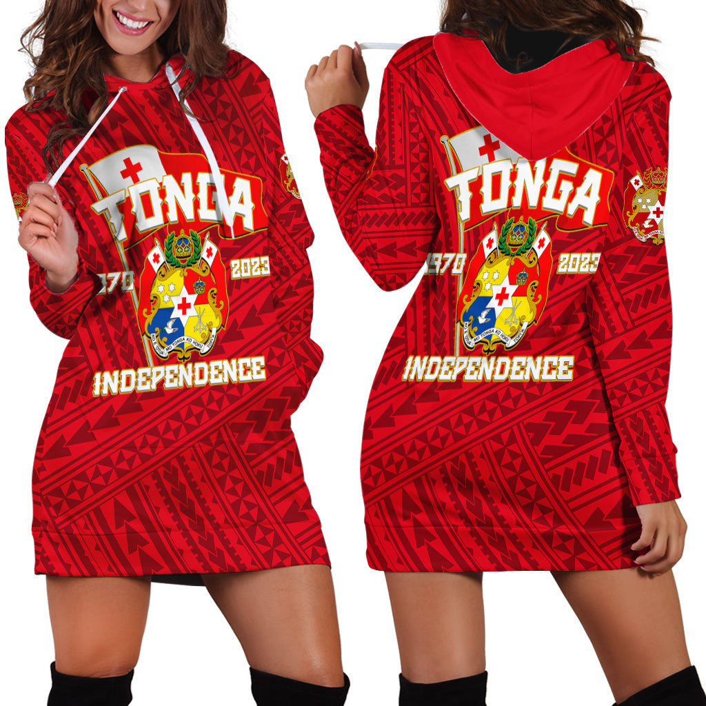 Tonga Independence Hoodie Dress 2023 Red Style
