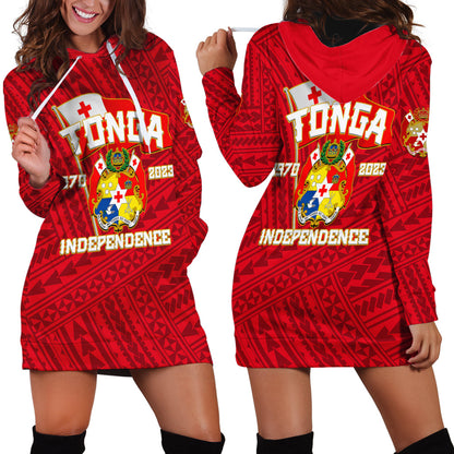 Tonga Independence Hoodie Dress 2023 Red Style