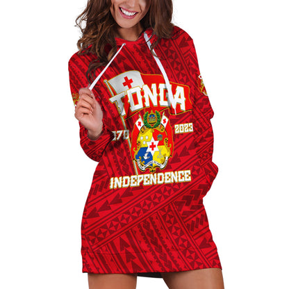 Tonga Independence Hoodie Dress 2023 Red Style
