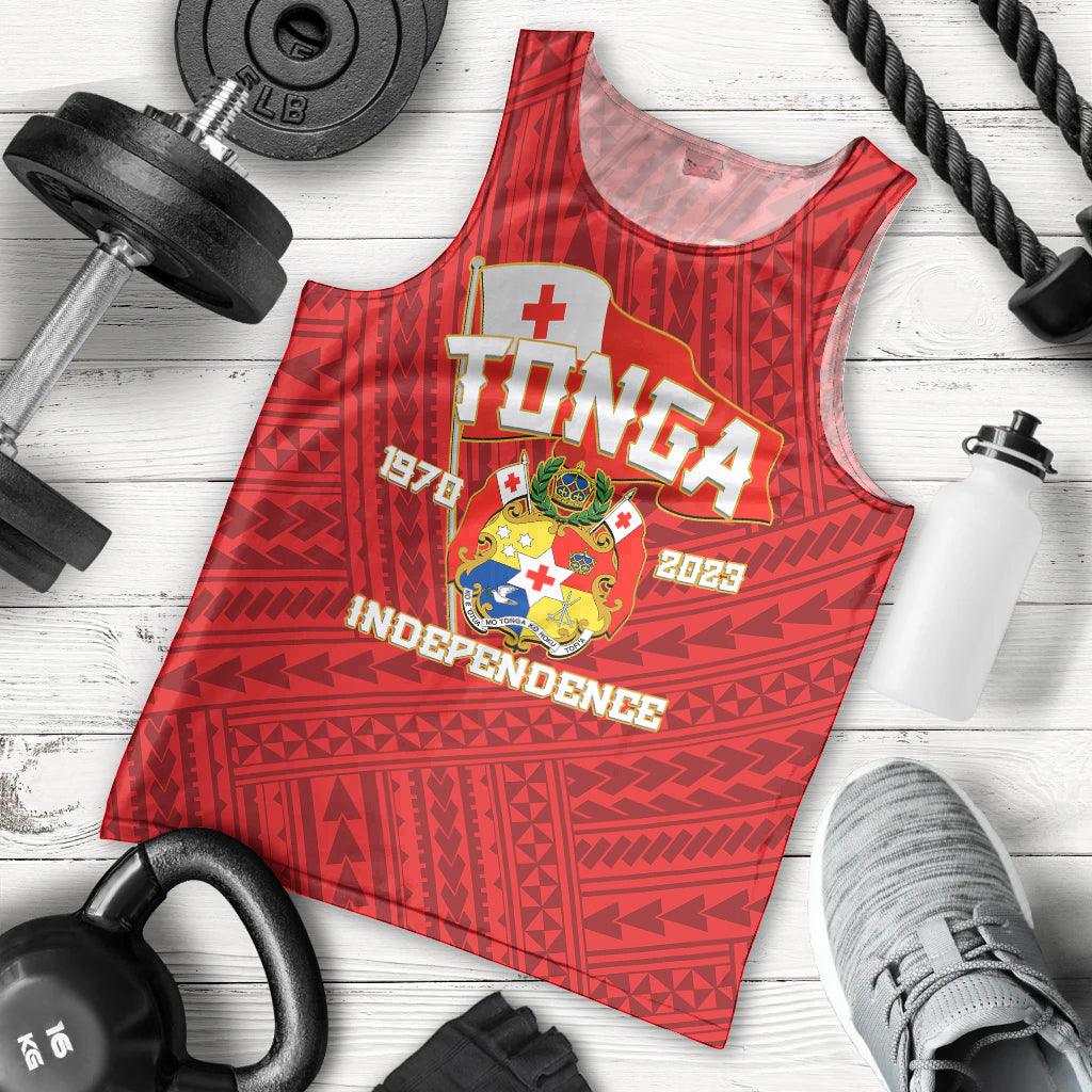 Tonga Independence Men Tank Top 2023 Red Style