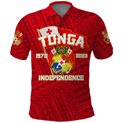 Tonga Independence Polo Shirt 2023 Red Style