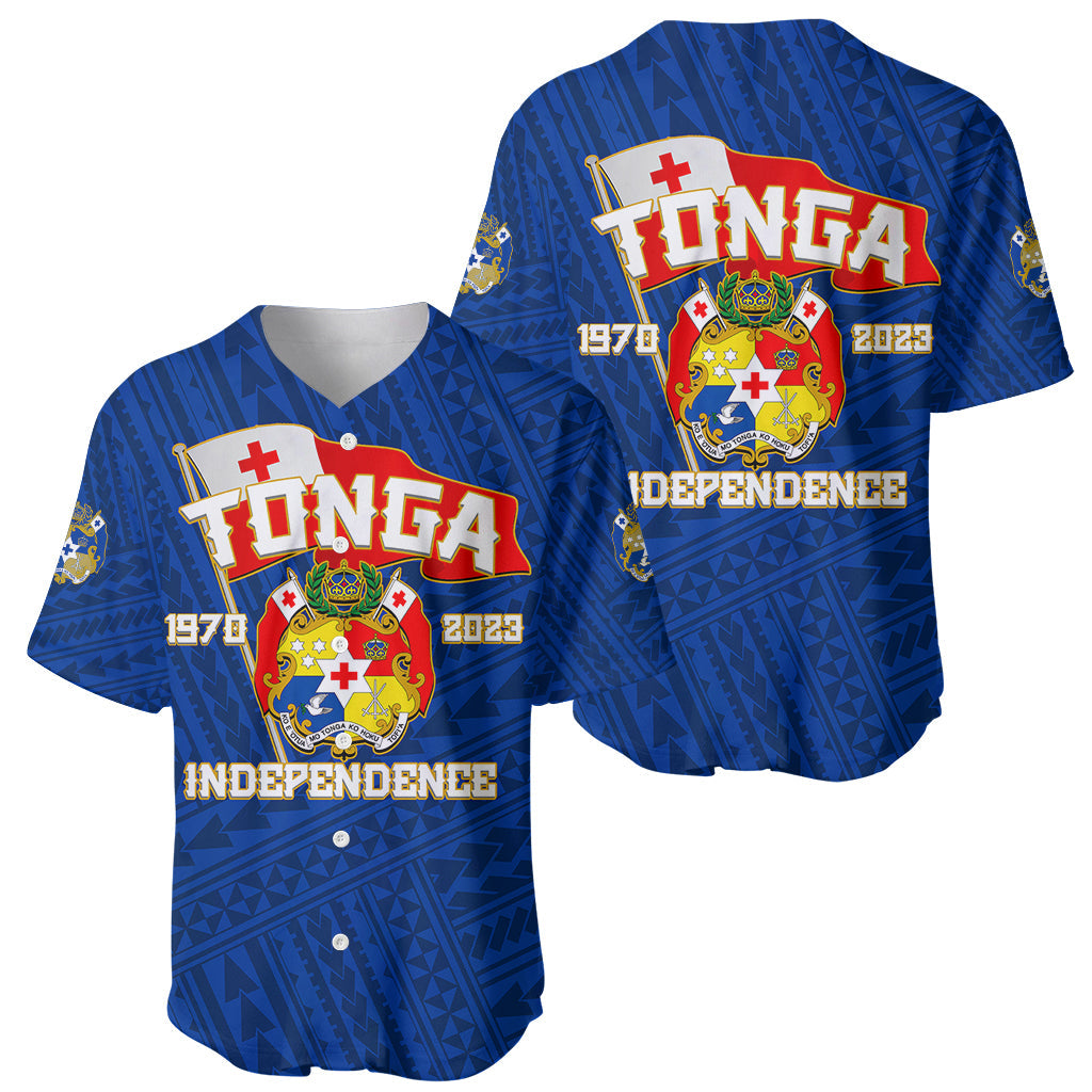Tonga Independence Baseball Jersey 2023 Blue Style