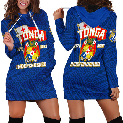 Tonga Independence Hoodie Dress 2023 Blue Style