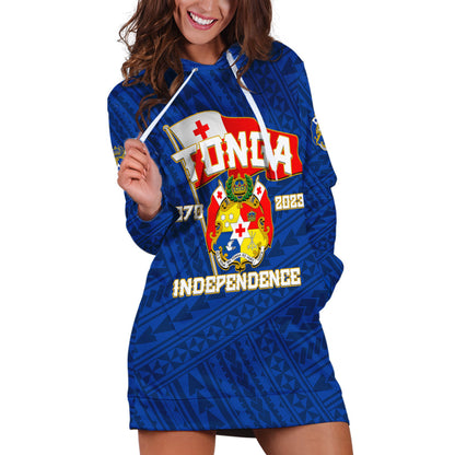Tonga Independence Hoodie Dress 2023 Blue Style
