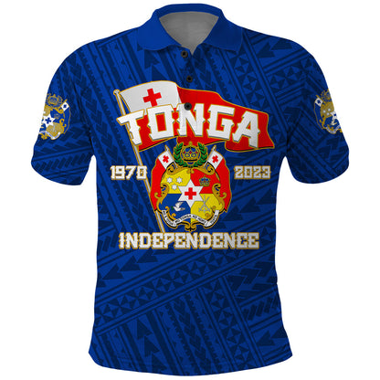 Tonga Independence Polo Shirt 2023 Blue Style