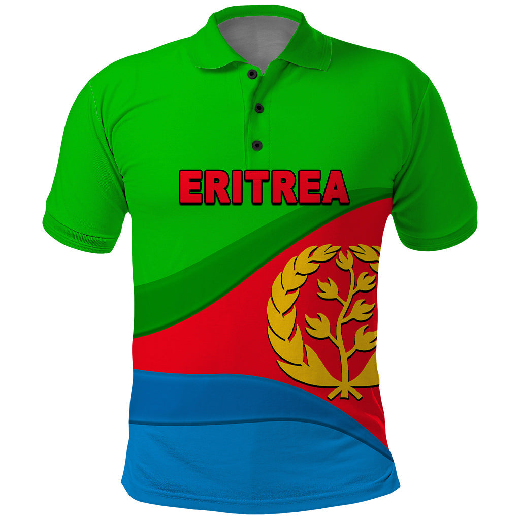 Eritrea Day Polo Shirt Simple Flag