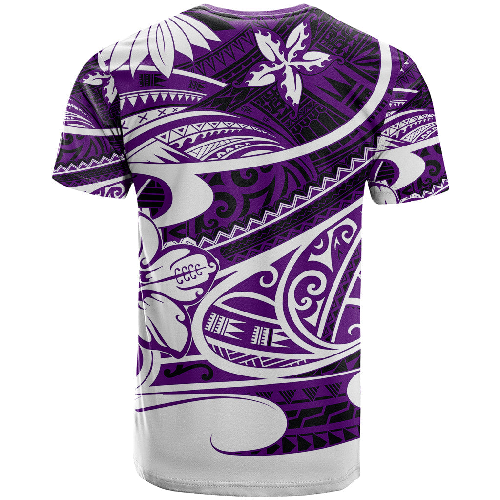 Polynesian Tribal T Shirt Purple