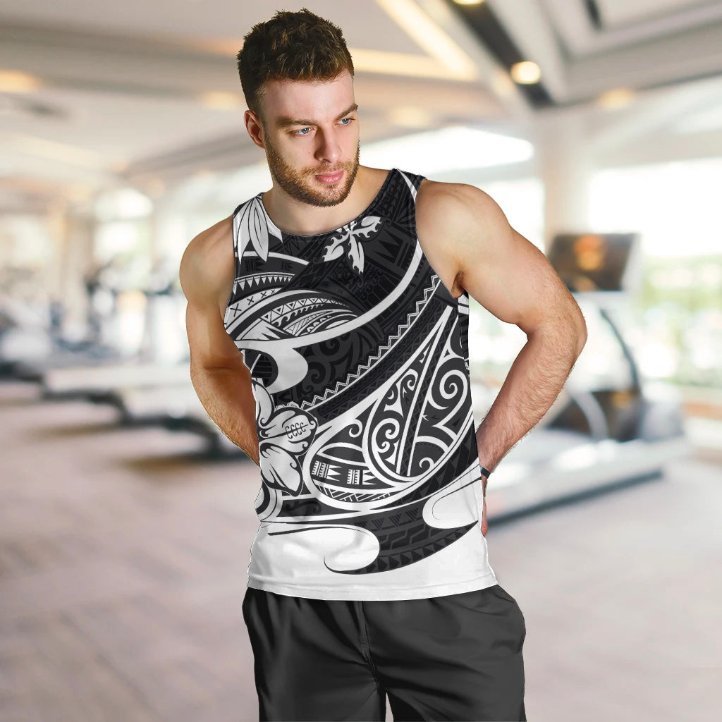 Polynesian Tribal Men Tank Top Black