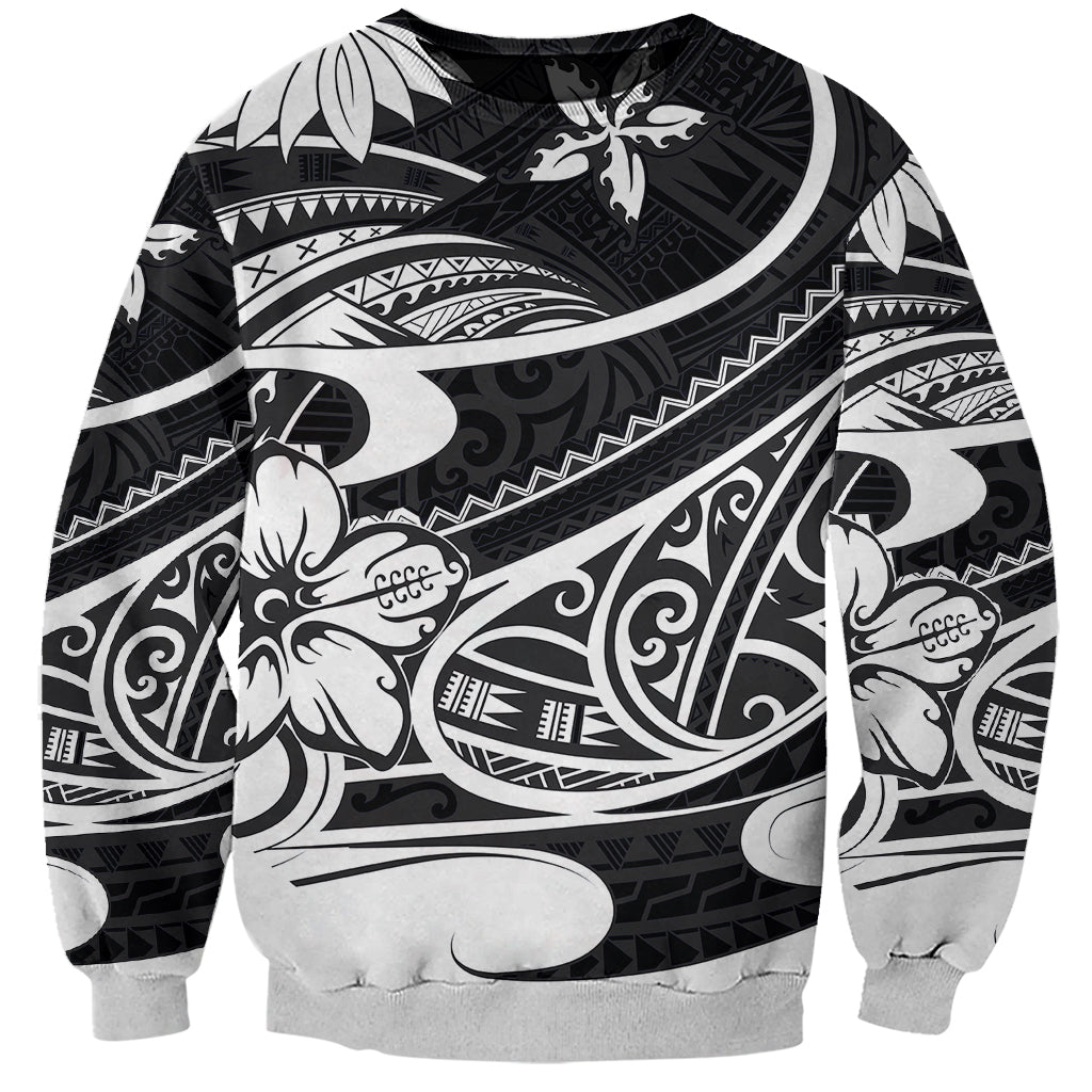 Polynesian Tribal Sweatshirt Black