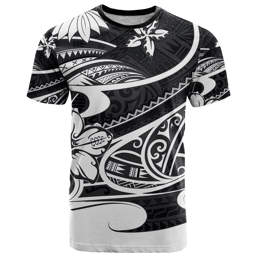 Polynesian Tribal T Shirt Black