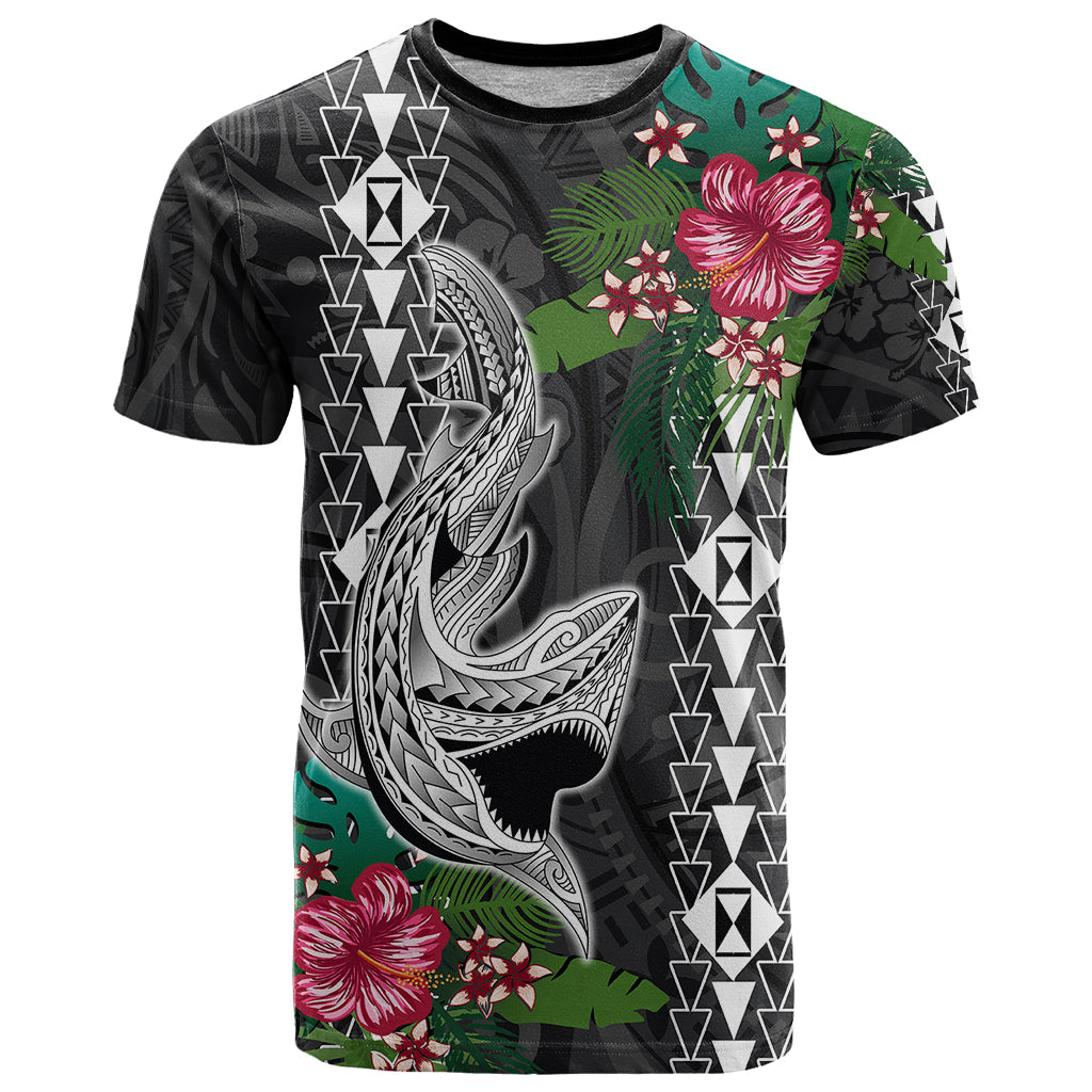 Hawaii Kakau T Shirt Mix Sharks Polynesian Hibiscus