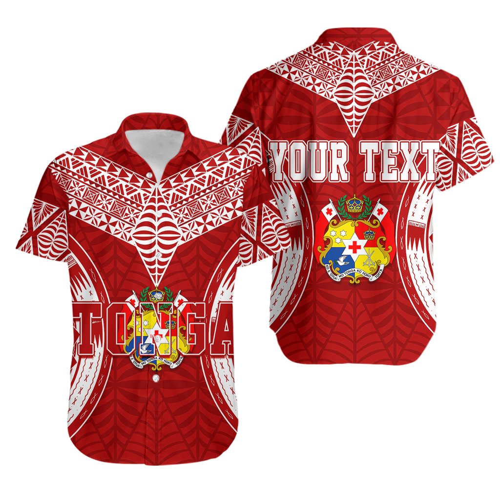 Personalised Tonga Independence Day Hawaiian Shirt Kupesi Pattern Mix Style