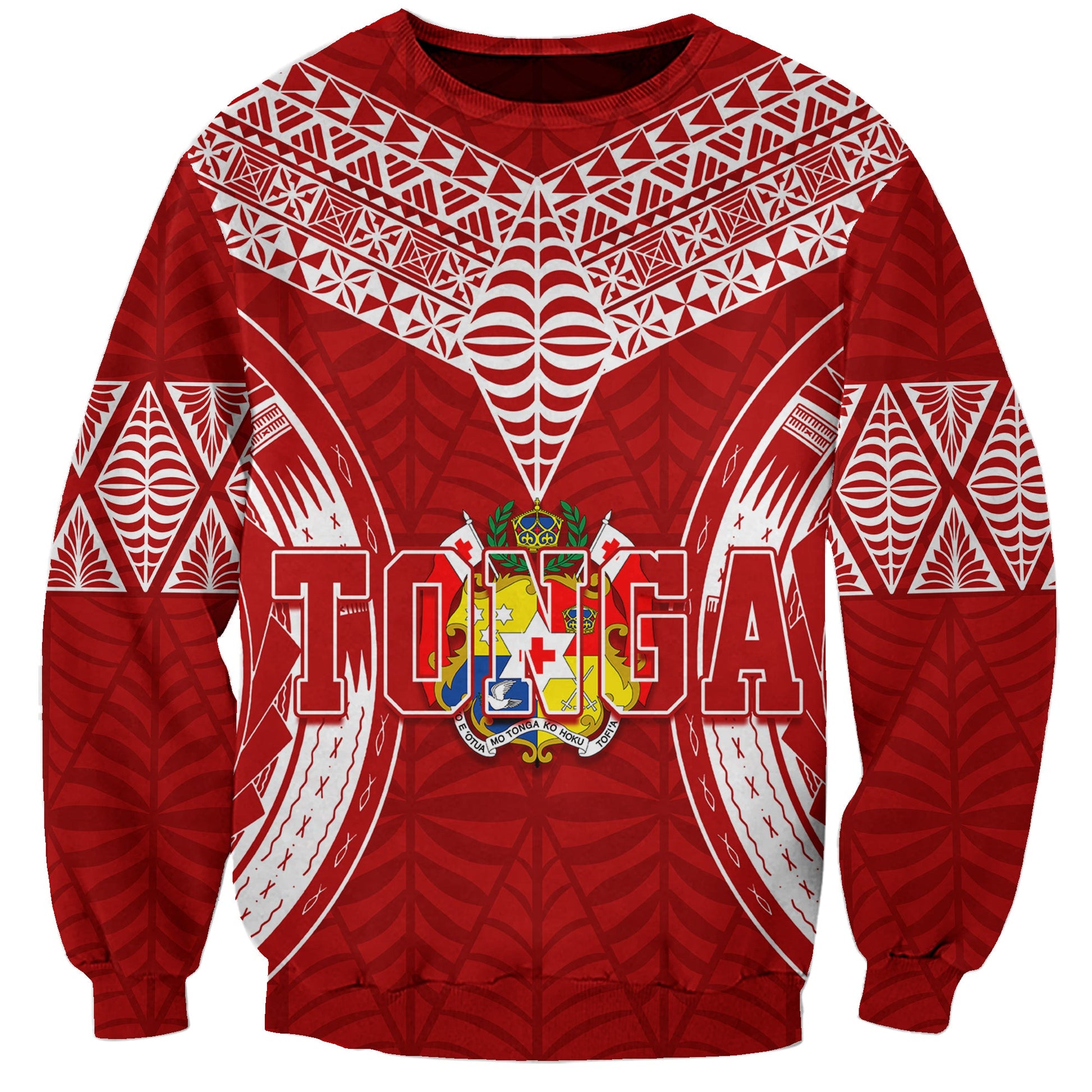 Tonga Independence Day Sweatshirt Kupesi Pattern Mix Style