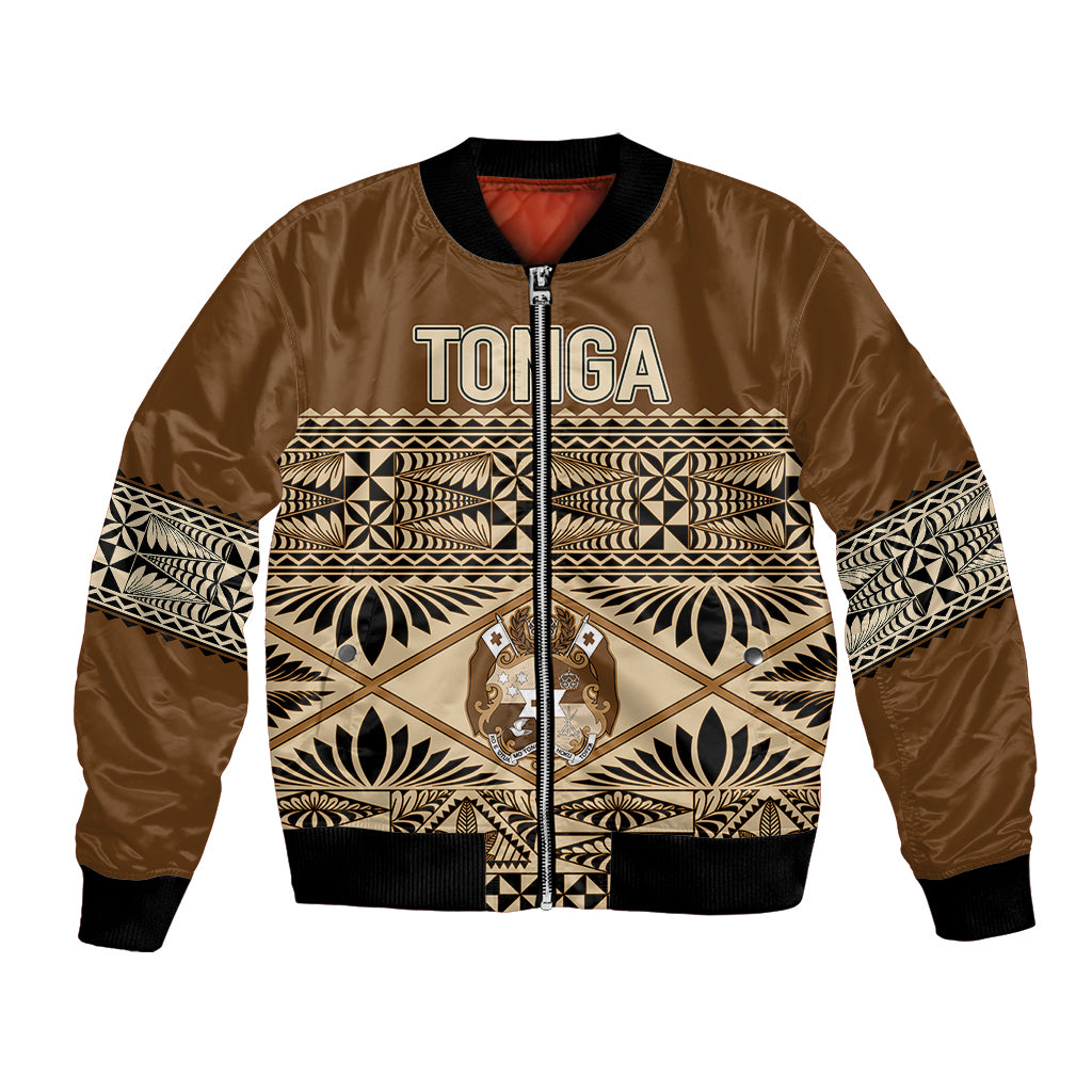 Tonga Independence Day Bomber Jacket Ngatu Tapa Style