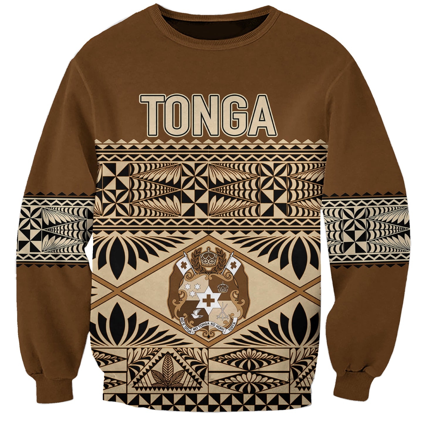 Tonga Independence Day Sweatshirt Ngatu Tapa Style