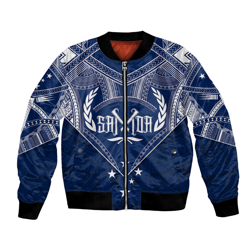 Samoa Independence Day Bomber Jacket Chest Tattoo Symbolic Style