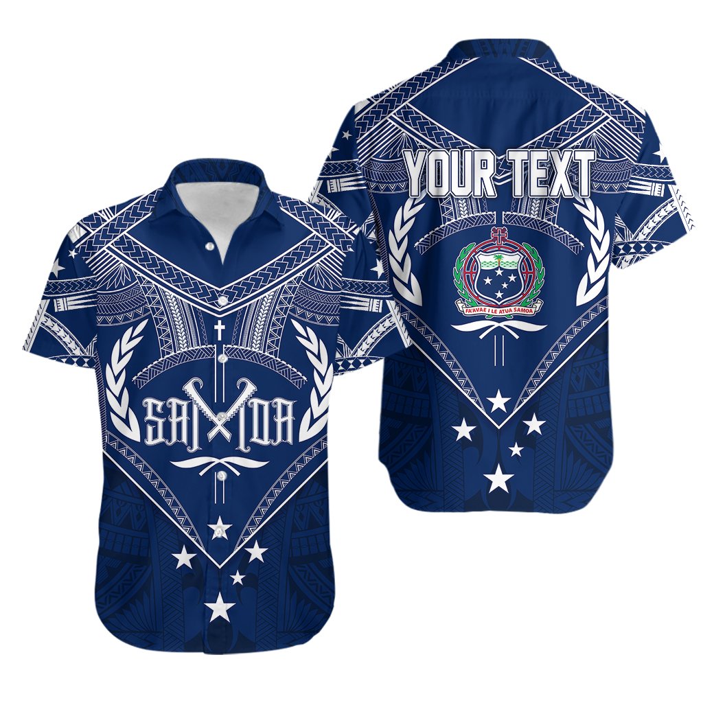 Personalised Samoa Independence Day Hawaiian Shirt Chest Tattoo Symbolic Style