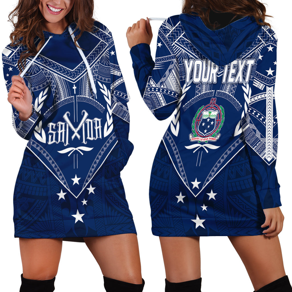 Personalised Samoa Independence Day Hoodie Dress Chest Tattoo Symbolic Style
