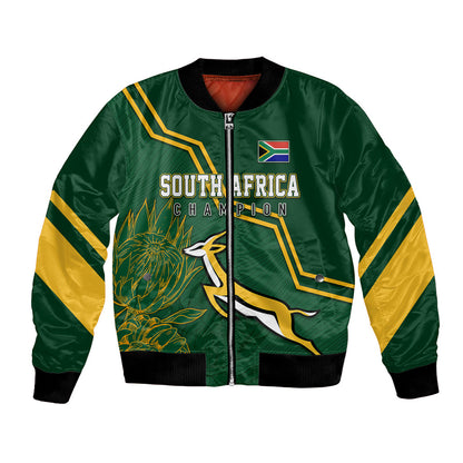South Africa Rugby 2023 Bomber Jacket Champions GO Bokke