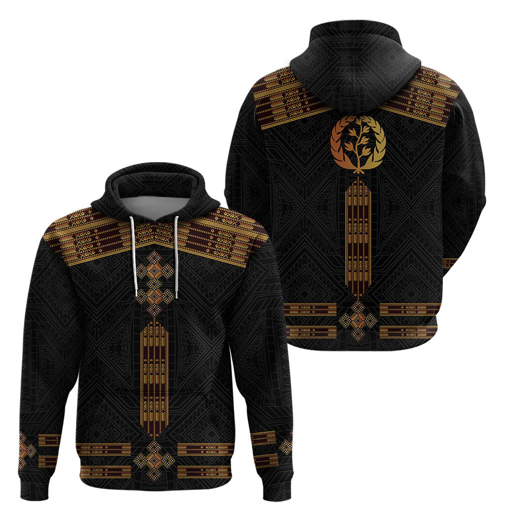 Eritrea Hoodie Tilet Habesha Style Black