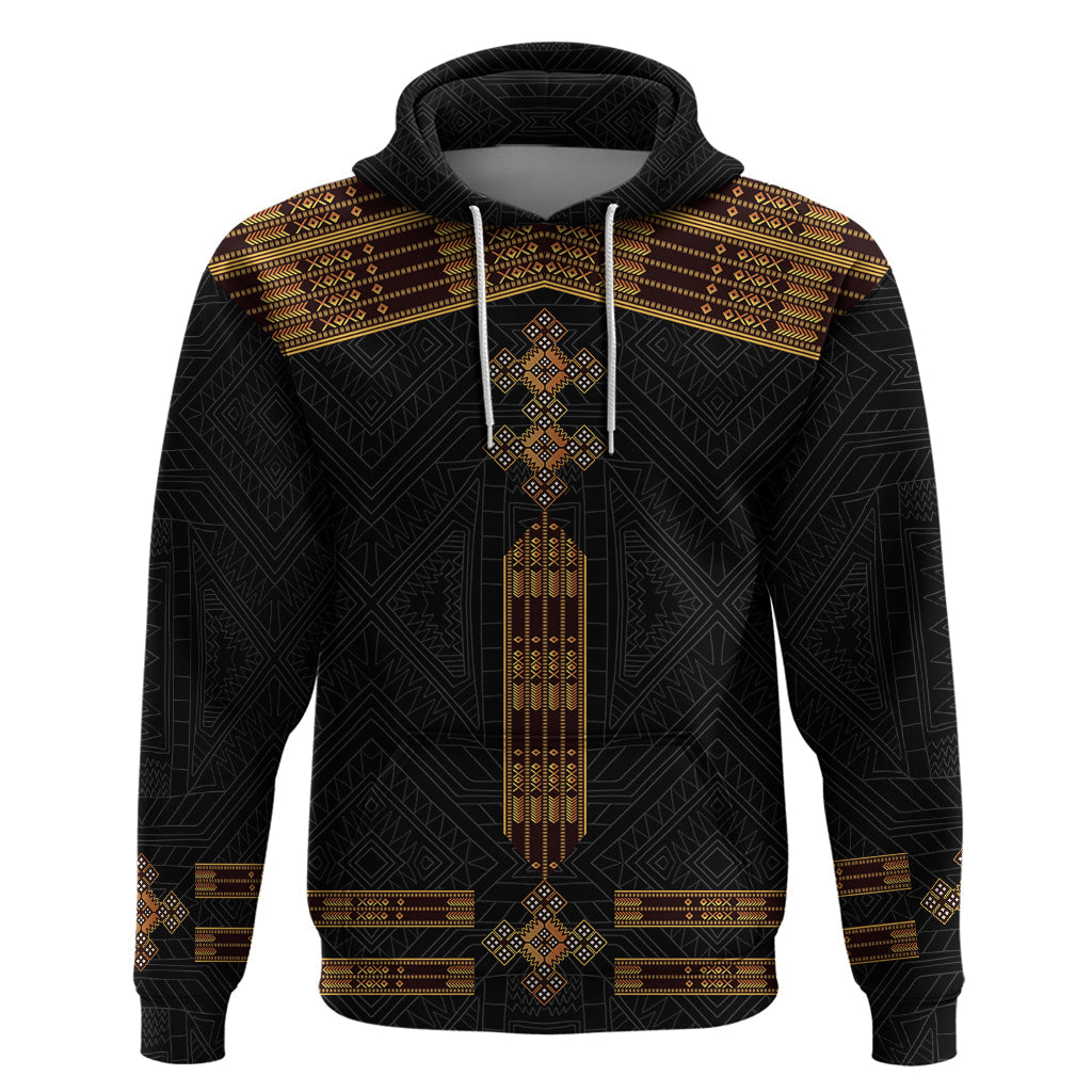 Eritrea Hoodie Tilet Habesha Style Black