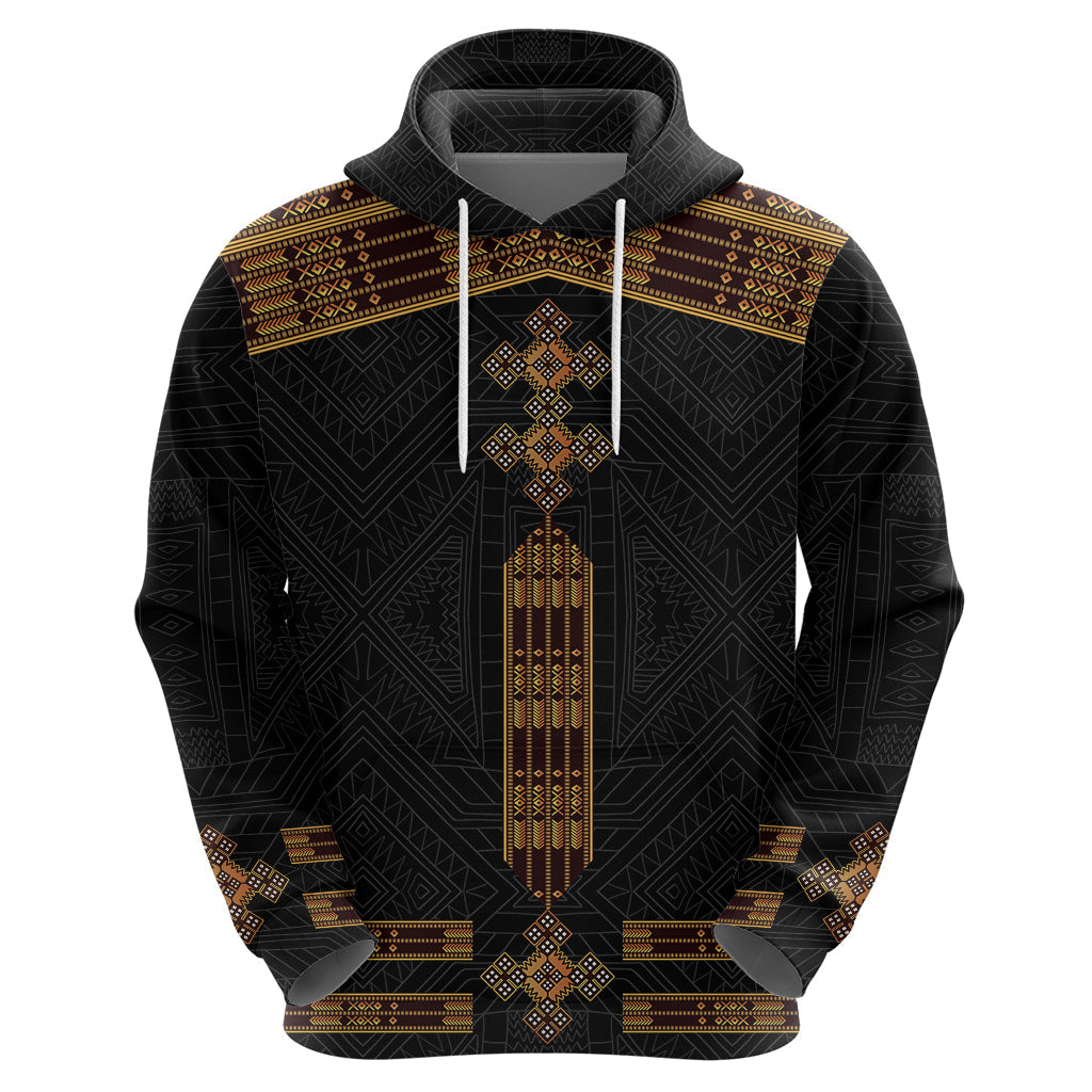 Eritrea Hoodie Tilet Habesha Style Black