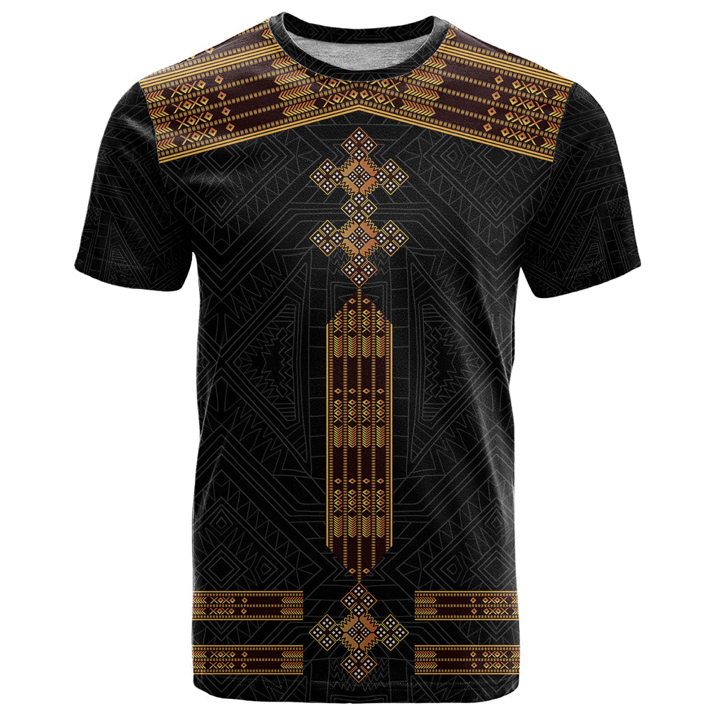 Eritrea T Shirt Tilet Habesha Style Black