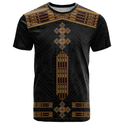 Eritrea T Shirt Tilet Habesha Style Black