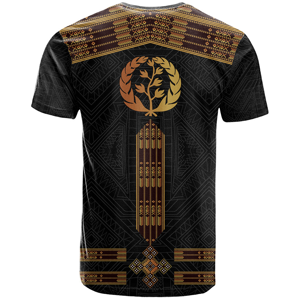 Eritrea T Shirt Tilet Habesha Style Black