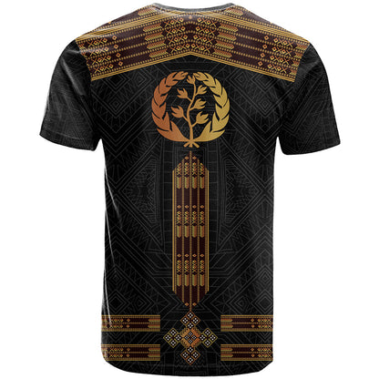 Eritrea T Shirt Tilet Habesha Style Black