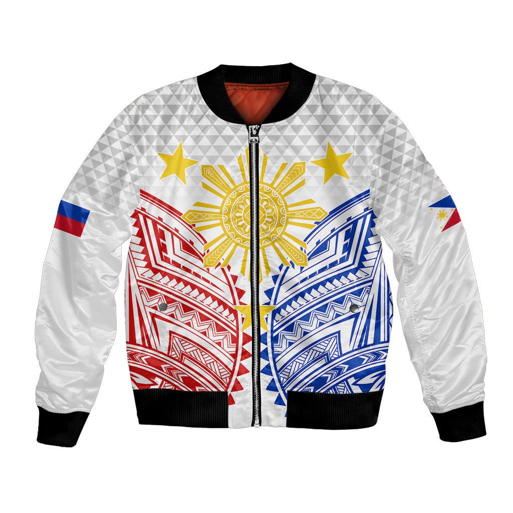 Philippines Independence Day Bomber Jacket Tribal Sun and Stars Ver 01
