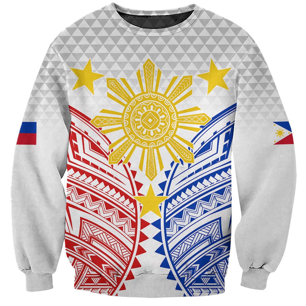 Philippines Independence Day Sweatshirt Tribal Sun and Stars Ver 01