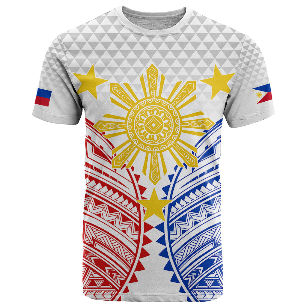Personalised Philippines Independence Day T Shirt Tribal Sun And Stars Ver 01