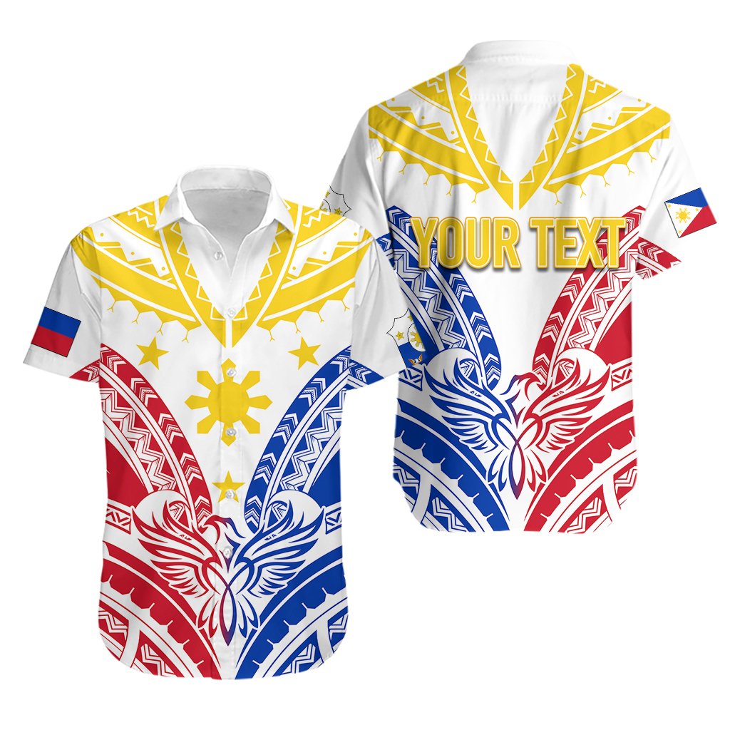 Personalised Philippines Independence Day Hawaiian Shirt Tribal Sun and Stars Ver 02