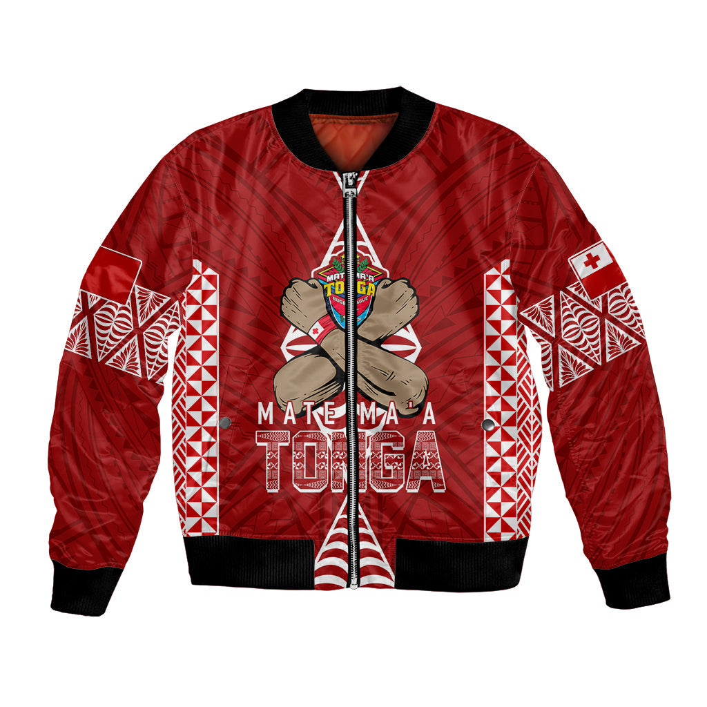 Tonga Rugby Bomber Jacket Mate Ma'a Tonga Independence Day
