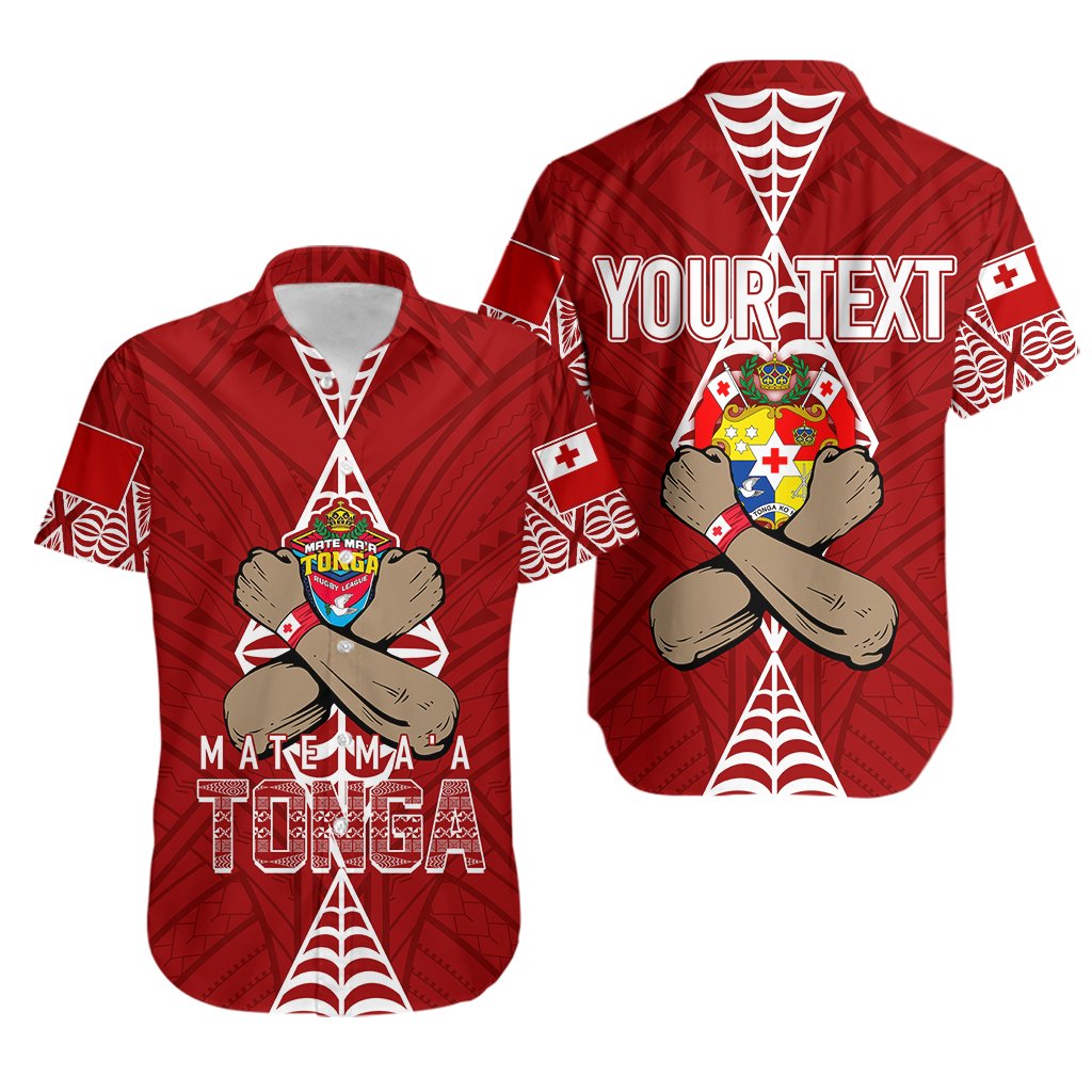 Personalised Tonga Rugby Hawaiian Shirt Mate Ma'a Tonga Independence Day