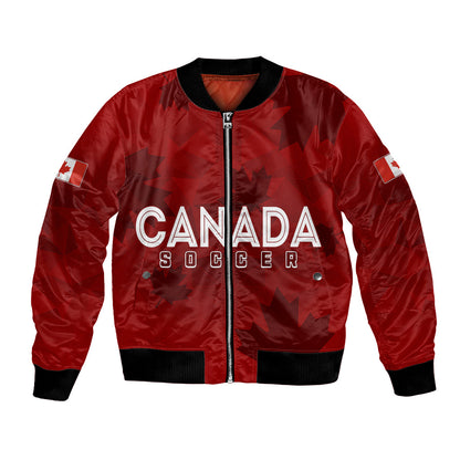 Personalised Canada Soccer Bomber Jacket Women'S Wc 2023 Maple Style
