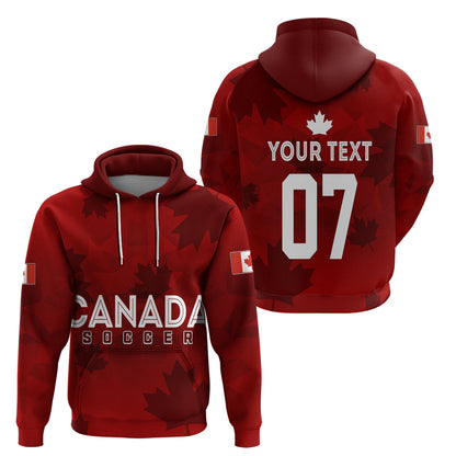 Personalised Canada Soccer Hoodie Women'S Wc 2023 Maple Style