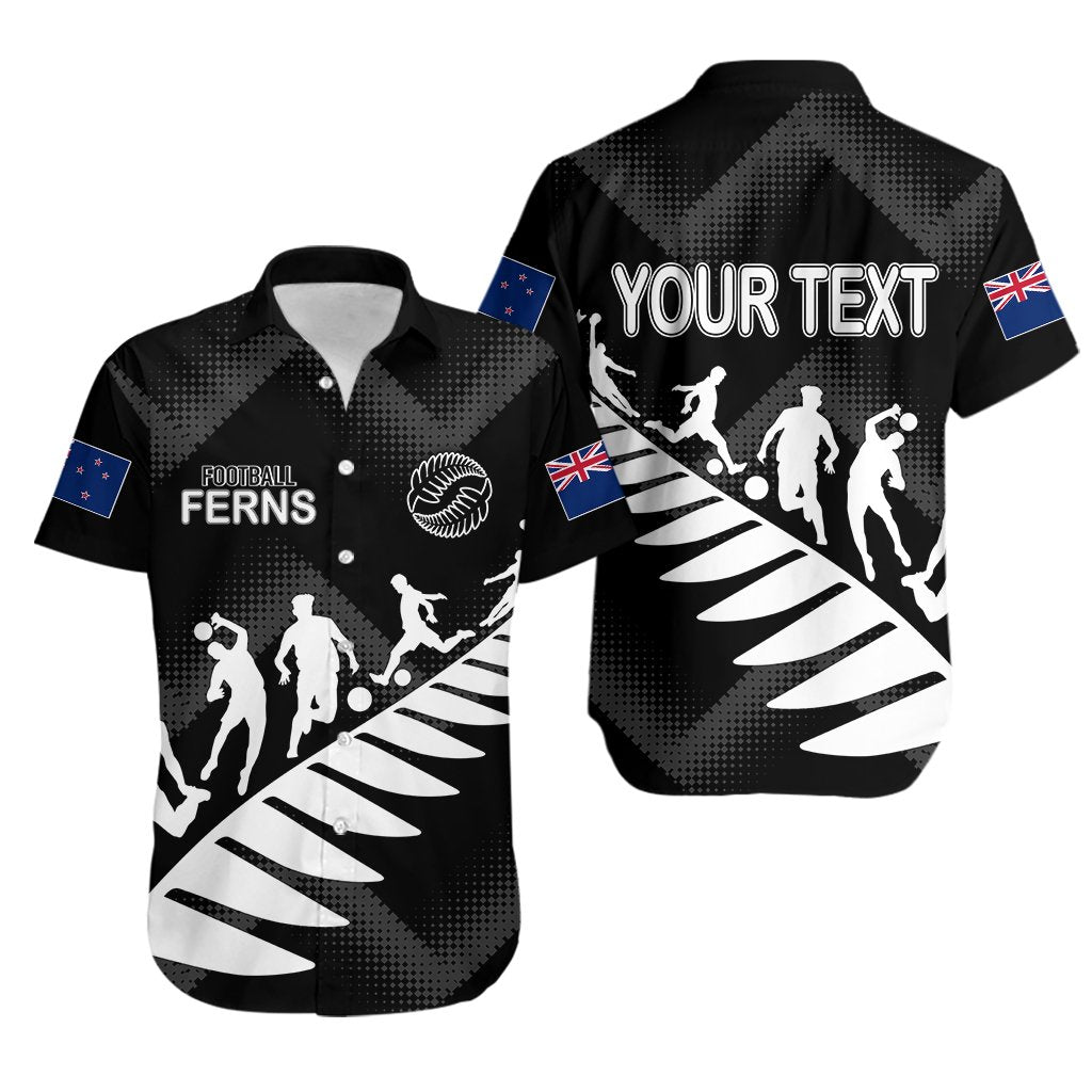 Personalised New Zealand Football Ferns Hawaiian Shirt Women World Cup 2023 Sporty Vibes