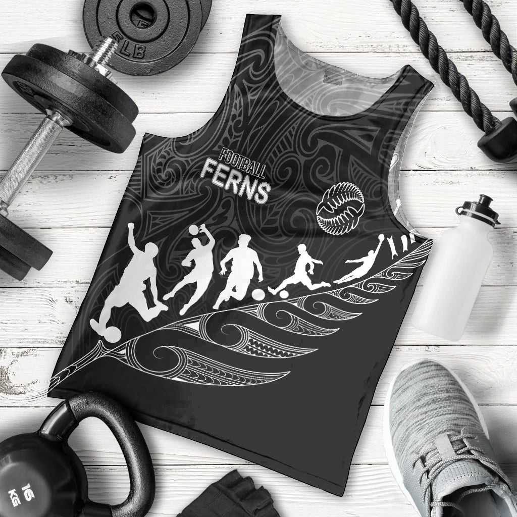 New Zealand Football Ferns Men Tank Top Women World Cup 2023 Tribal Koru Pattern