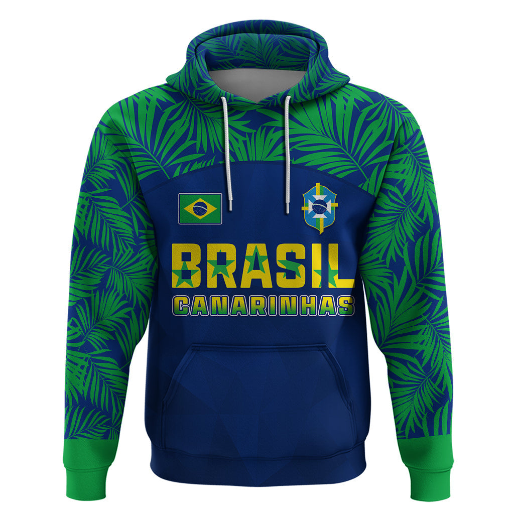 Personalised Brazil Football Hoodie Women's WC 2023 Selecao