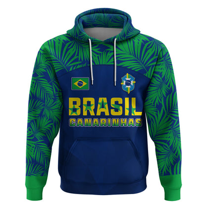 Personalised Brazil Football Hoodie Women's WC 2023 Selecao