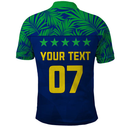 Personalised Brazil Football Polo Shirt Women's WC 2023 Selecao