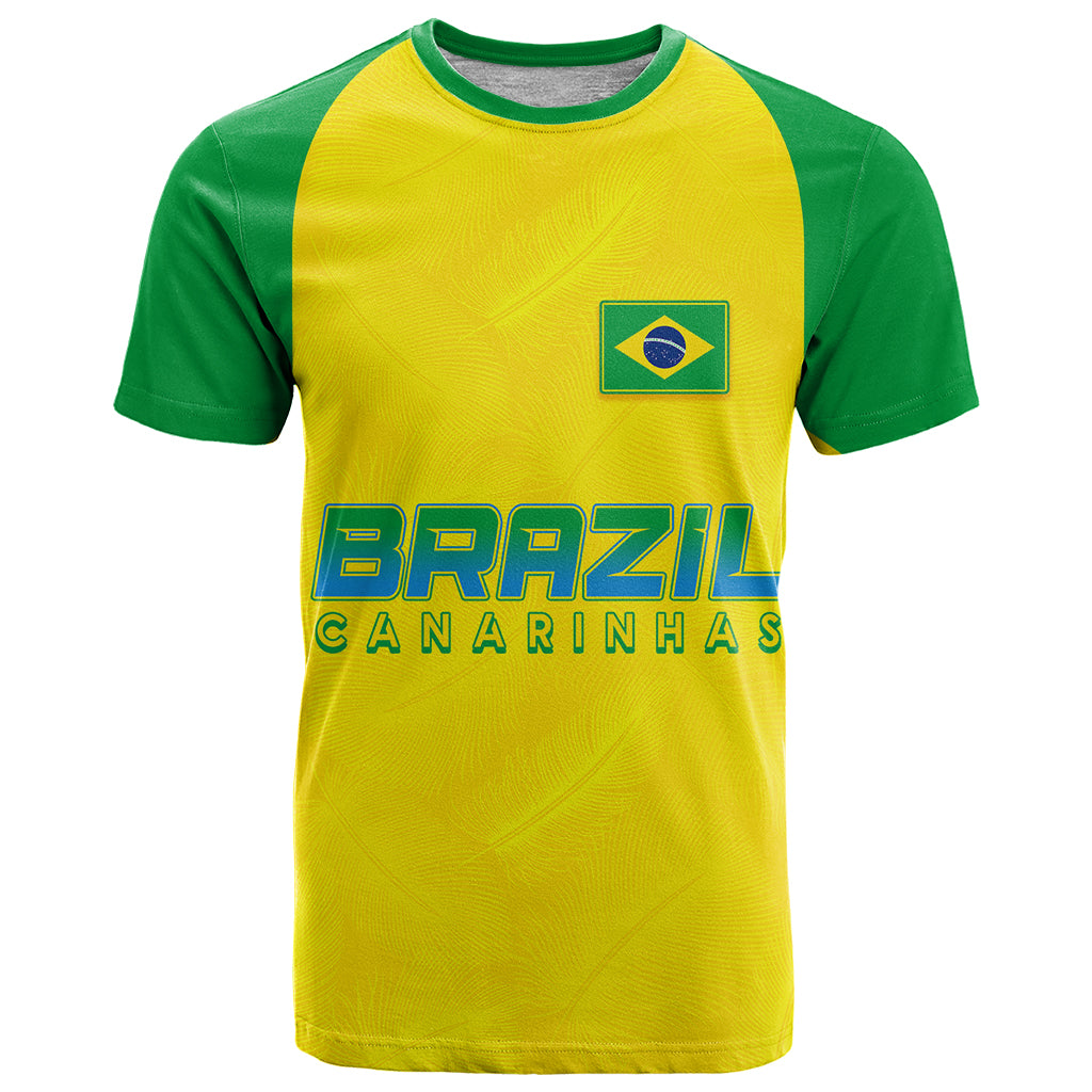 Personalised Brazil Football T Shirt Women's WC 2023 Canarinhas