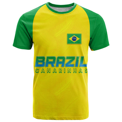 Personalised Brazil Football T Shirt Women's WC 2023 Canarinhas