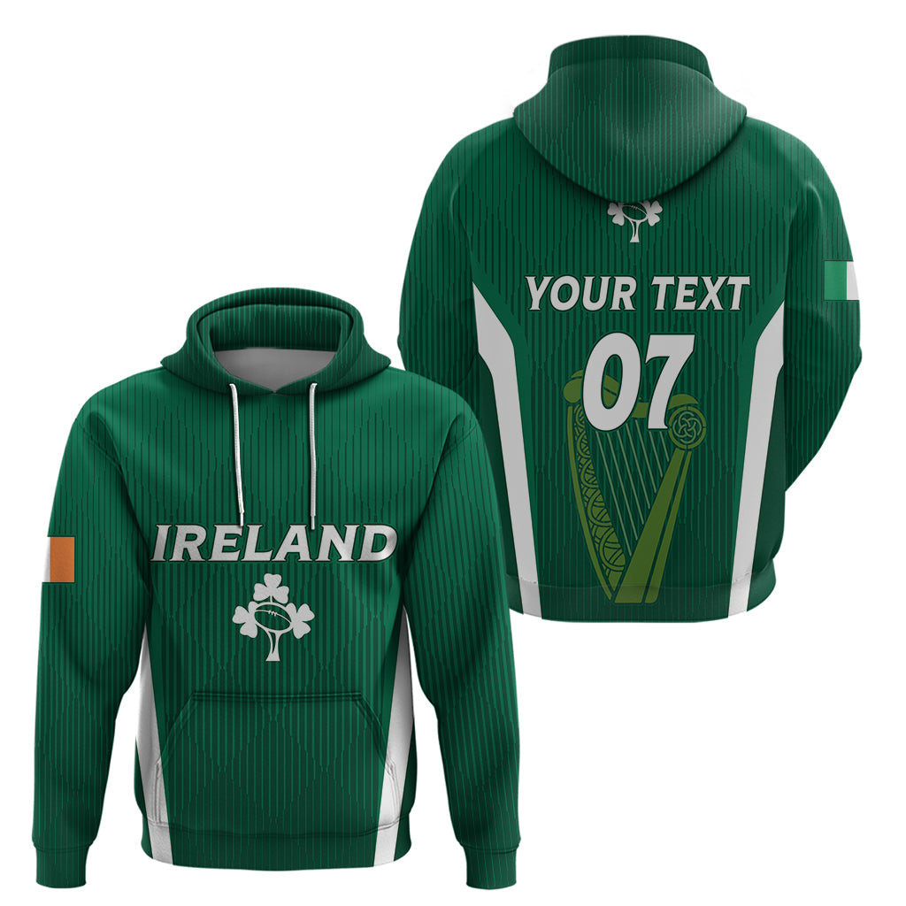 Personalised Ireland Rugby Hoodie World Cup 2023 GO Shamrocks