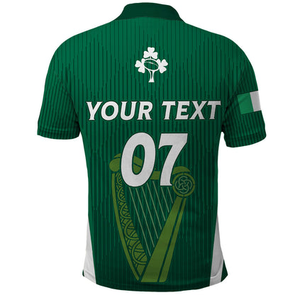Personalised Ireland Rugby Polo Shirt World Cup 2023 GO Shamrocks
