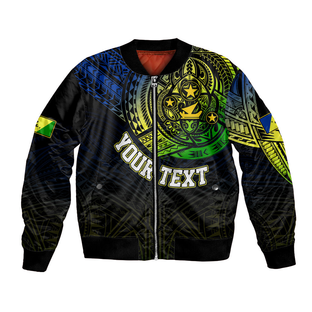 Personalised Vanuatu Bomber Jacket Turtle Chest Tattoo Flag Color Malampa